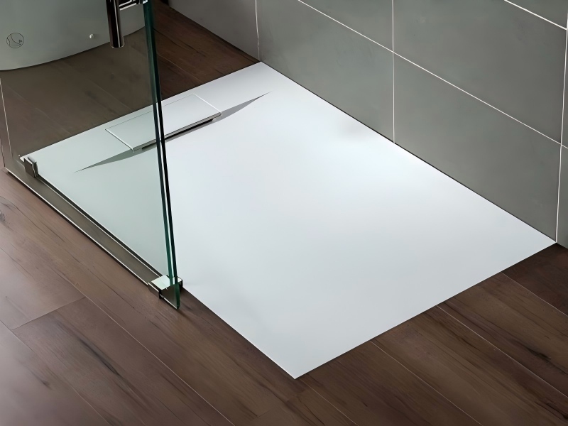 1200x700mm Slate Stone Shower Base with Right Drain