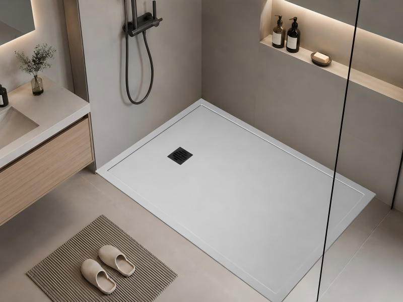 60'' x 36'' Non-slip Shower Base Pan with Right Drain