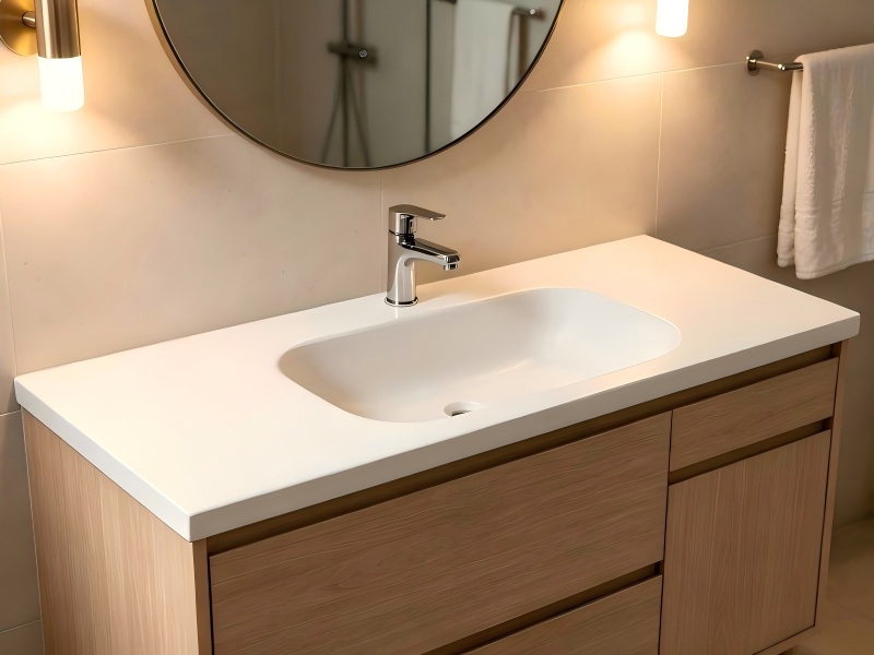 SMC Integrated Bathroom Basins